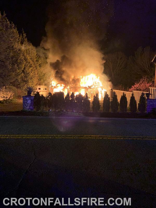 Structure fire on Titicus Road, 04/17/24