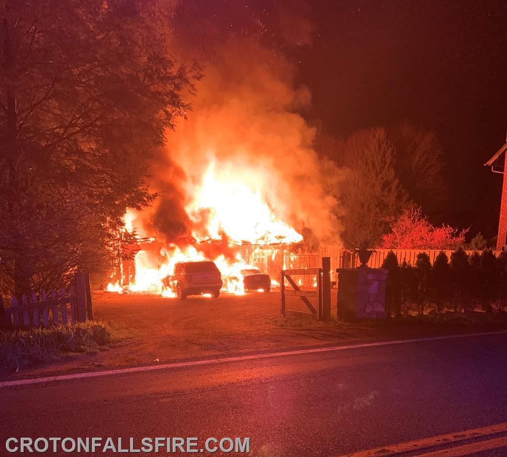 Structure fire on Titicus Road, 04/17/24