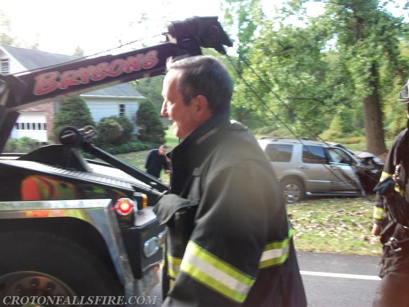 Mutual aid response to an MVA in Brewster, 10/05/15