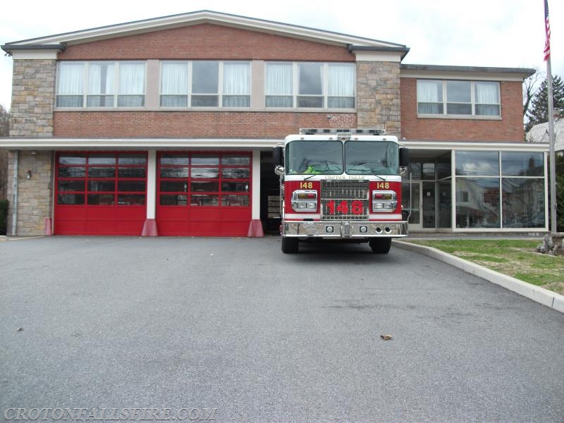 Stand-by at Katonah's firehouse while KFD operated at a large brush fire, 03/18/16