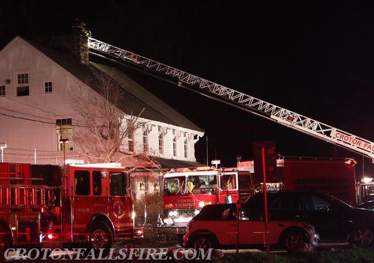 Chimney fire at a restaurant on Titicus Road, 04/16/14