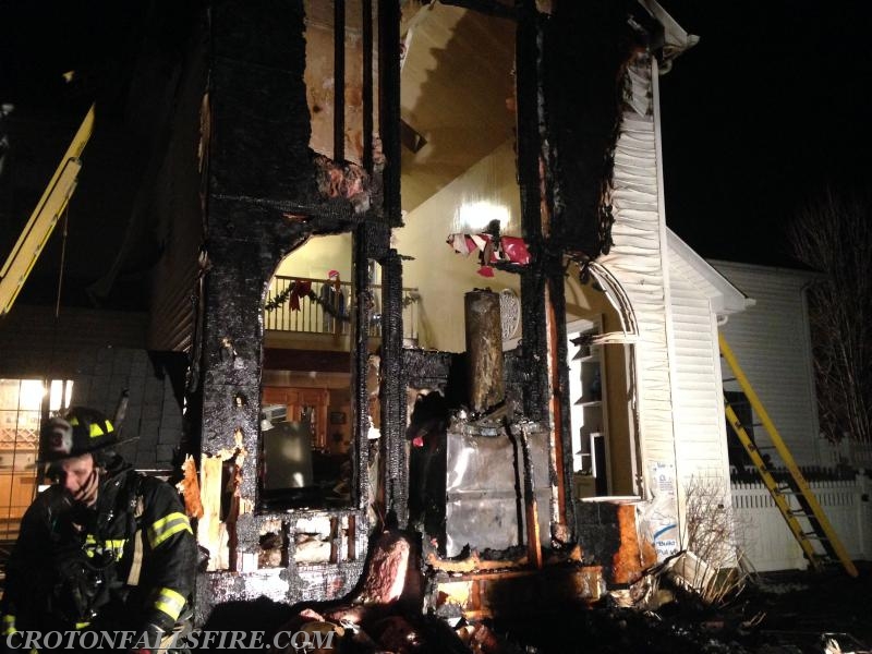 Mutual aid to a residential structure fire on Carriage Hill Road in Brewster, 01/07/16