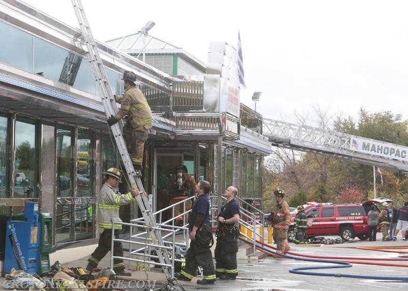 Mutual aid response for a commercial structure fire in Mahopac, 10/11/14