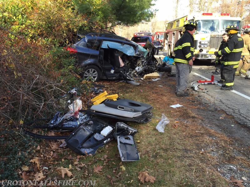 Mutual aid response to Brewster for a fatal MVA on Rt. 22, 11/14/14