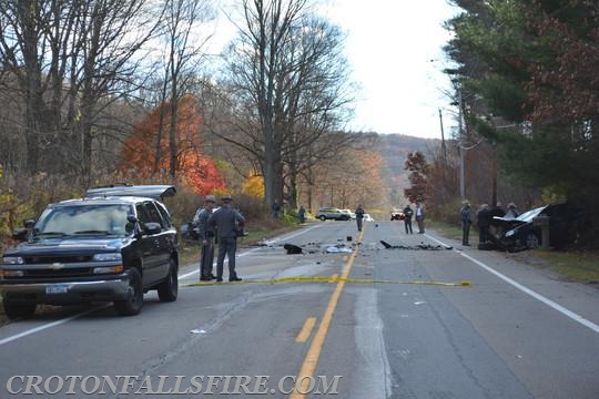 Mutual aid response to Brewster for a fatal MVA on Rt. 22, 11/14/14