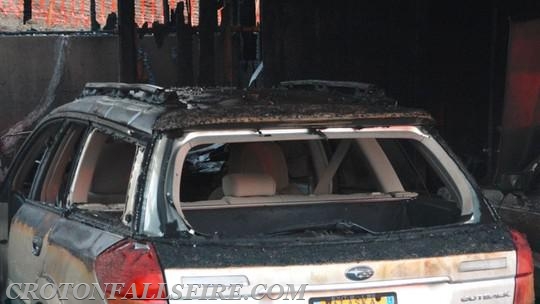 Mutual aid response for a garage fire in Somers, 11/20/14