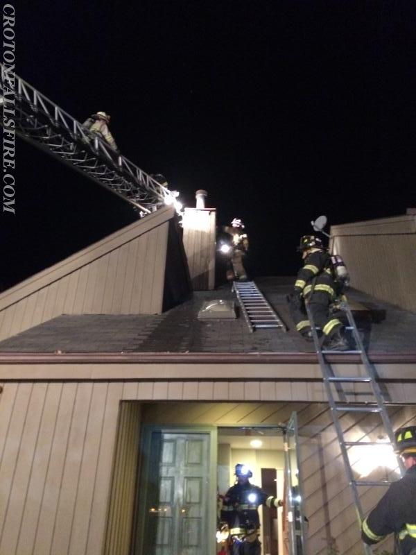 Mutual aid response to a chimney fire in South Salem, 10/29/16