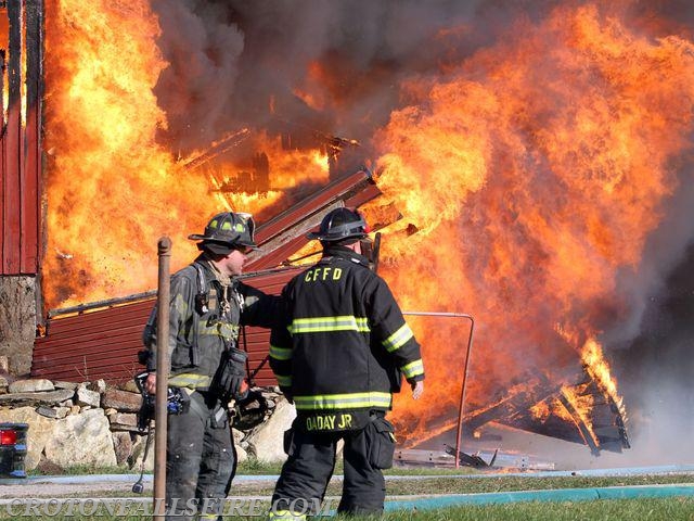 Barn fire on Hardscrabble Road; 11/14/16