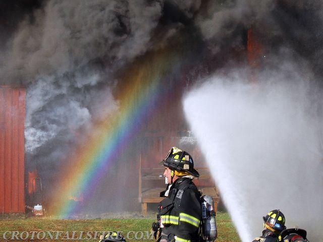 Barn fire on Hardscrabble Road; 11/14/16