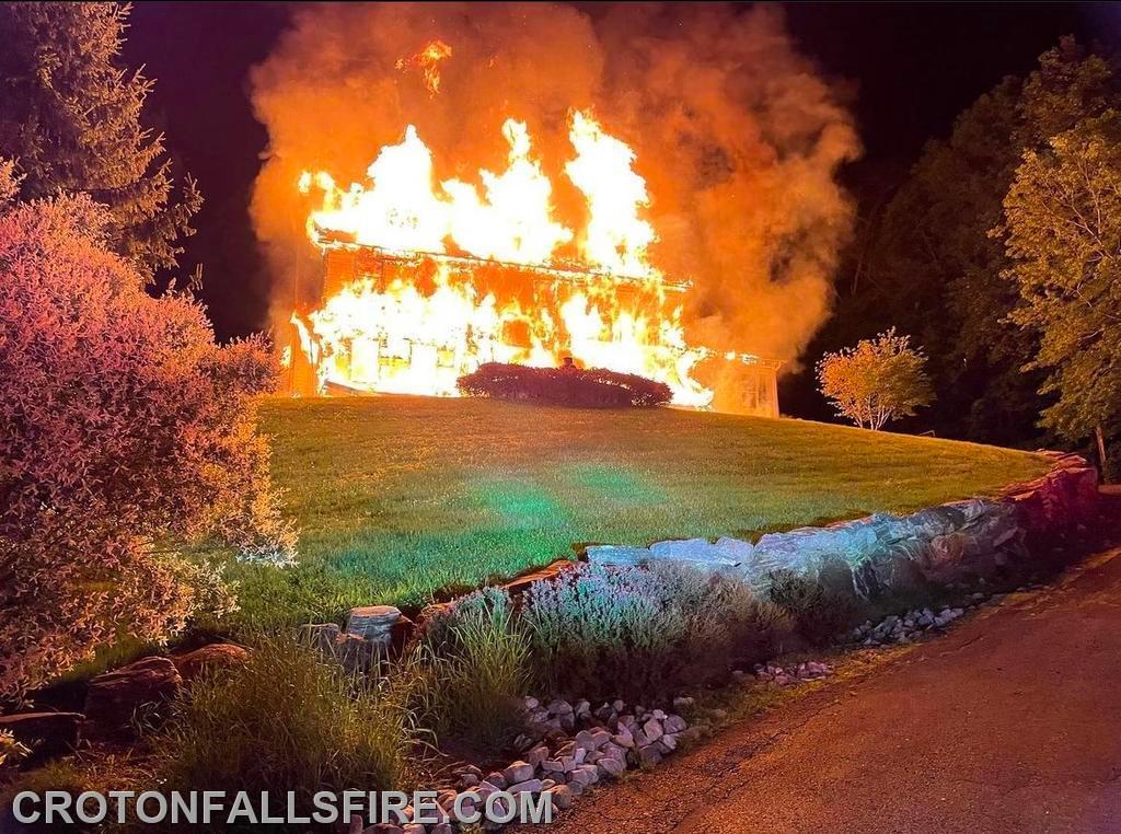 Mutual aid response to a residential structure fire on Pamela Lane in South Salem, 05/14/23