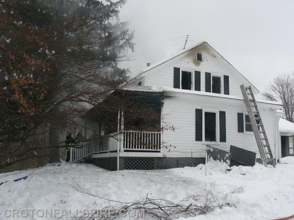 Residential structure fire on Titicus Road, 02/05/14