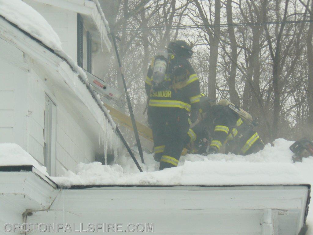 Residential structure fire on Titicus Road, 02/05/14