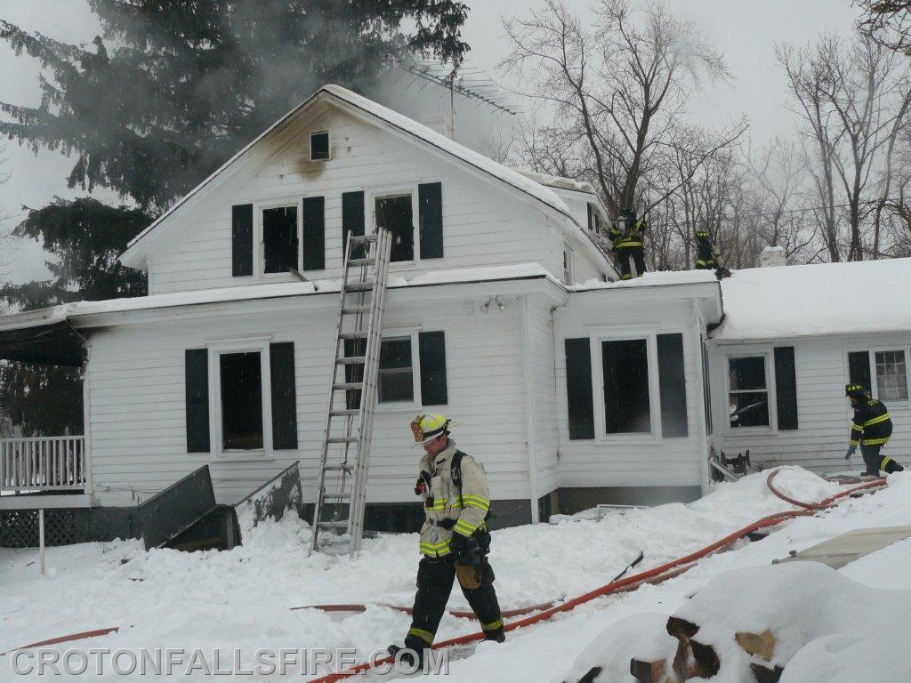 Residential structure fire on Titicus Road, 02/05/14