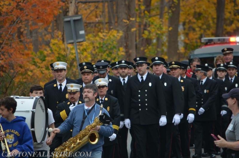 March from the old Croton Falls firehouse on Front Street to the new Croton Falls firehouse at Rt. 22 and Sun Valley Drive, 11/07/15