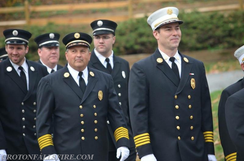 March from the old Croton Falls firehouse on Front Street to the new Croton Falls firehouse at Rt. 22 and Sun Valley Drive, 11/07/15