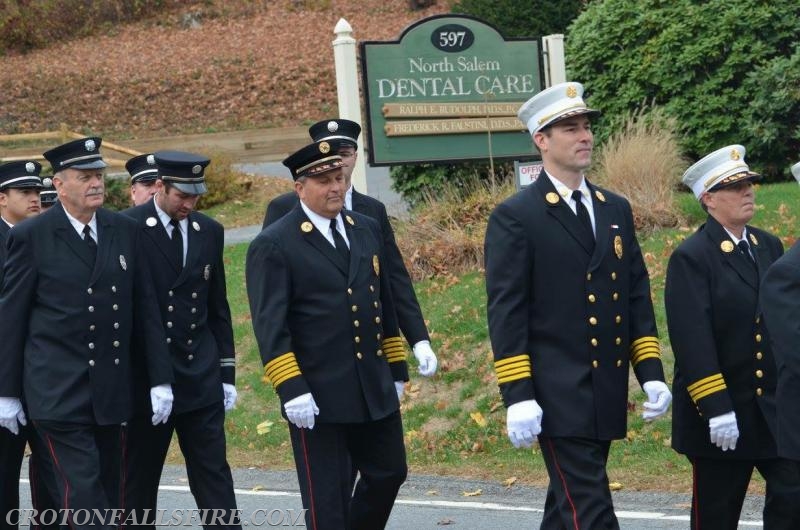 March from the old Croton Falls firehouse on Front Street to the new Croton Falls firehouse at Rt. 22 and Sun Valley Drive, 11/07/15