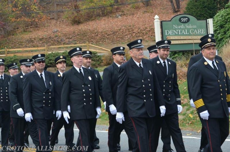 March from the old Croton Falls firehouse on Front Street to the new Croton Falls firehouse at Rt. 22 and Sun Valley Drive, 11/07/15