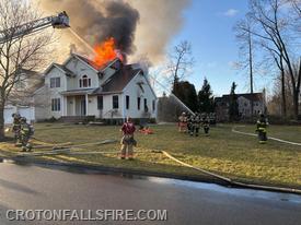 Second Alarm House Fire in Somers 